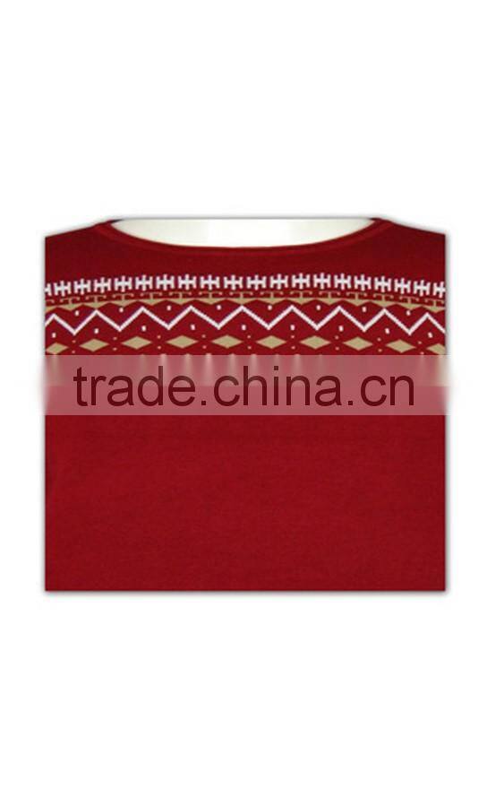 ISO9001/BSCI Manufature custom popular christmas knitted pullover sweater