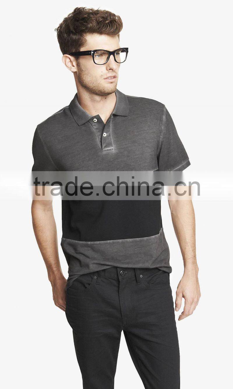 color combination dyed colour pique man polo t-shirt