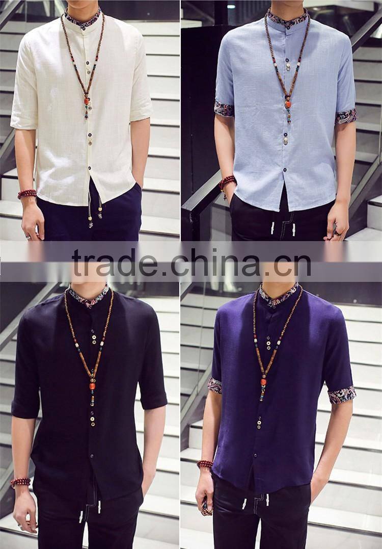7 minutes of sleeve shirt linen men with short sleeves