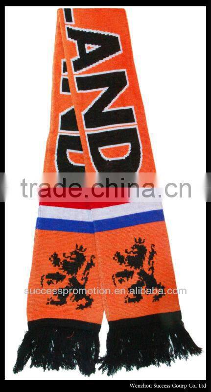 acrylic knitted scarf