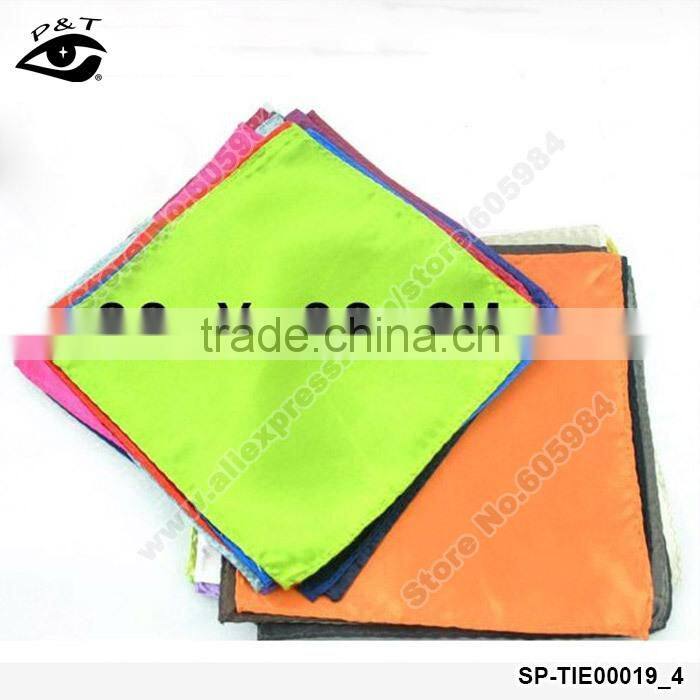 36 colors Solid Pocket Square polyster handkerchief pocket square Mens Pocket Towel for Gentleman