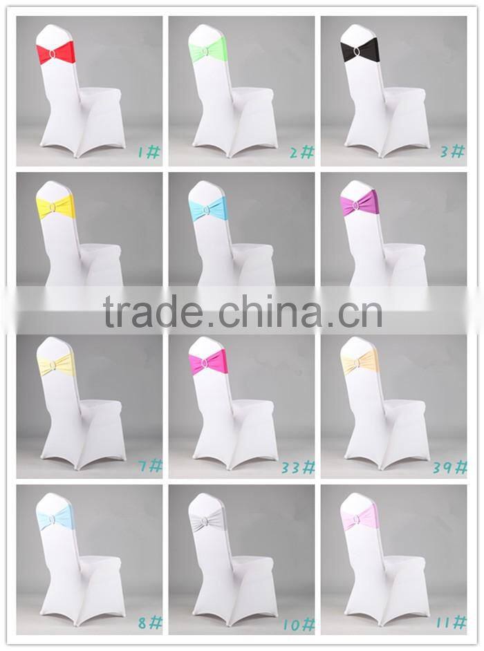 FACTORY SUPPLY LYCRA SPANDEX CHAIR BAND SASHES WITH BUCKLE FOR CHAIR COVER BRAND NEW