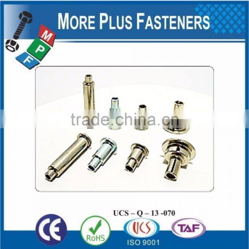 Made in Taiwan Shoulder Rivet Brass Stainless Steel Aluminum Carbon Steel Material
