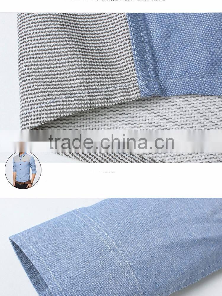 100% cotton Men's casual shirt man big size dress shirt