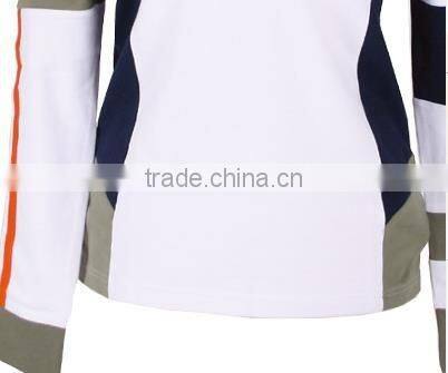 100% cotton Customized long sleeve polo shirt for lady horse riding shirt
