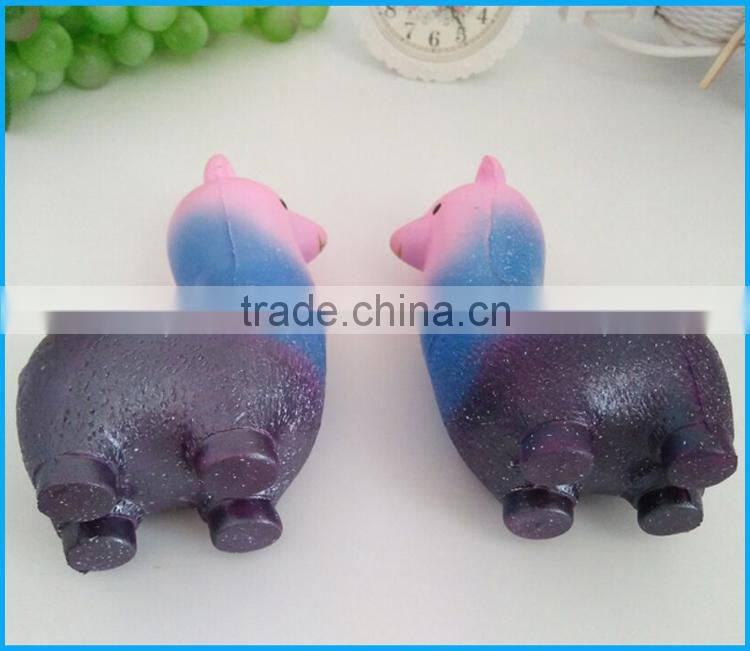 High quality super soft slow rising toys PU squishy alpaca for kids