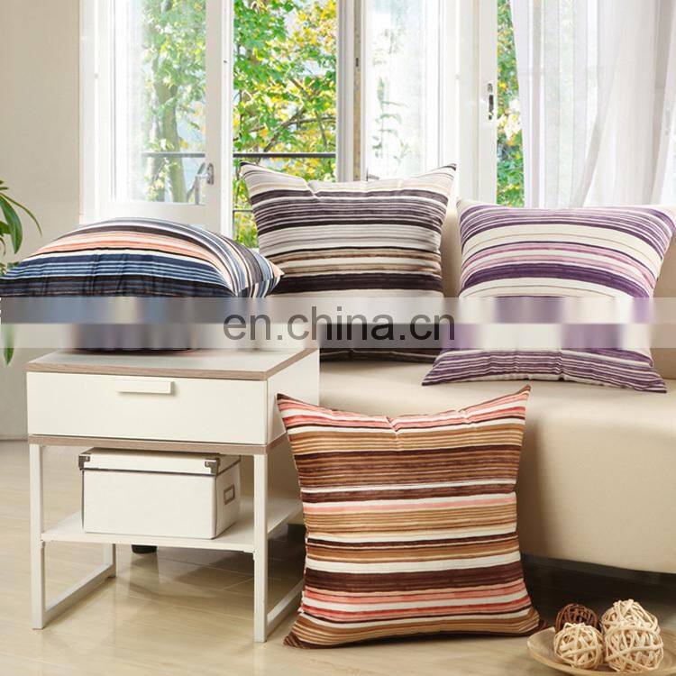 Simple Striped Office Pillow Sofa Cushion Soft Pillow Case