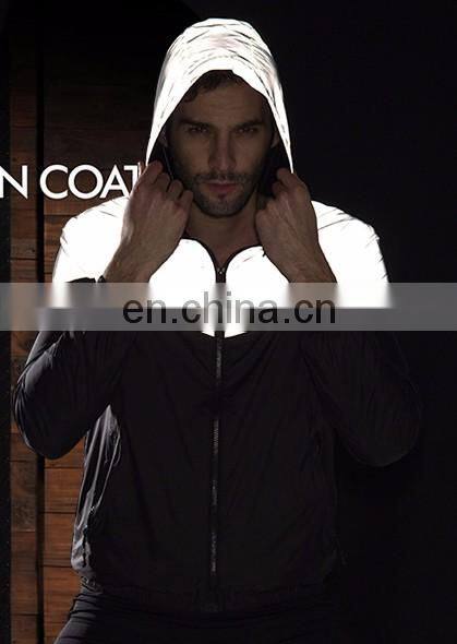 Reflective Wind Jacket Print Logo in Free With earphone