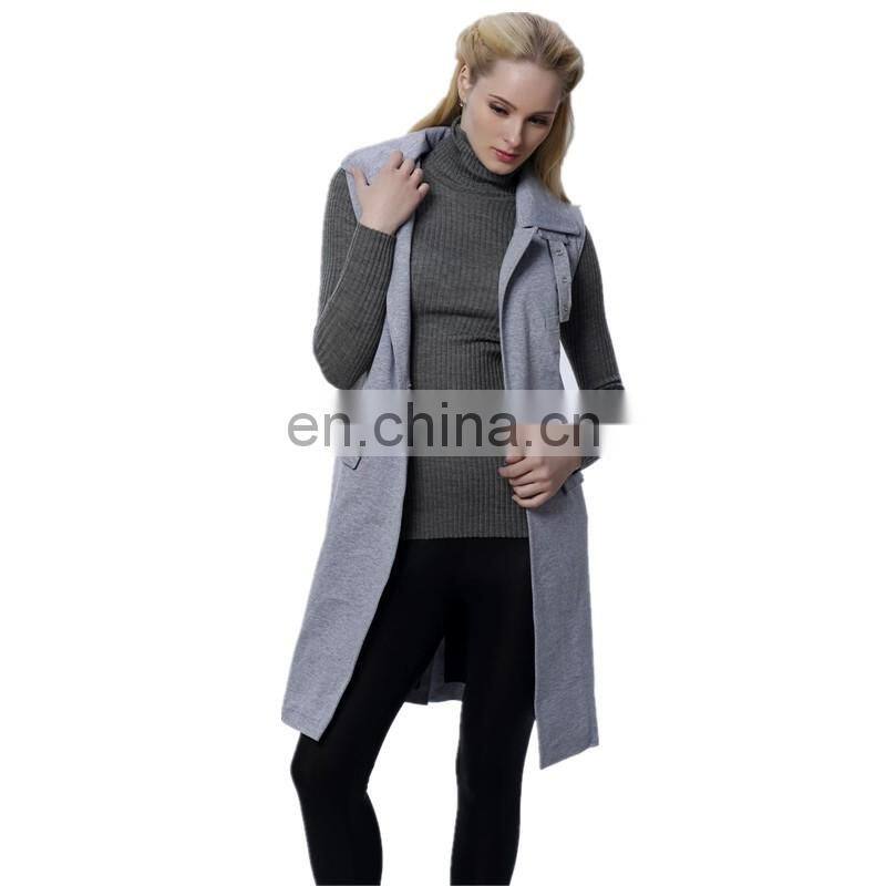 2015 Fashion longline lapel collar lady jacket,custom jacket,jacket for women