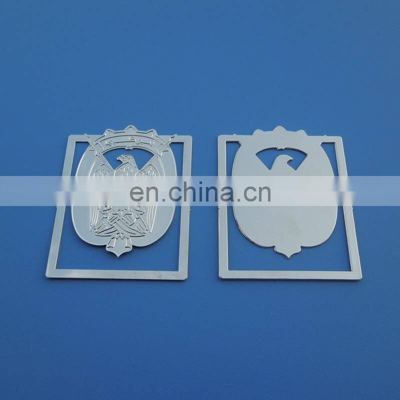round bookmark head UAE falcon logo engraved paper clip