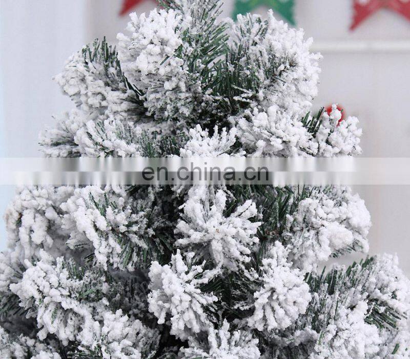 2017 New Big Size Tall Snowing White Christmas Tree Decorations Frosted Snow Artificial Christmas Trees Wholesale China