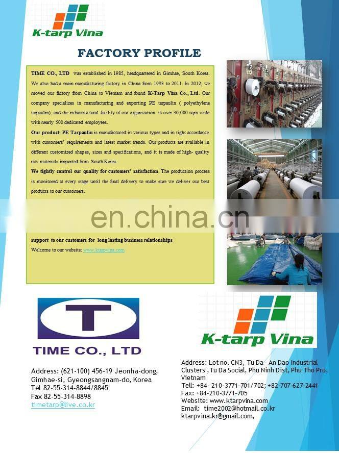Heavy Duty Tarpaulin, High Density Woven Polyethylene and Double Laminated - 180g/sqm, Blue/Military Green