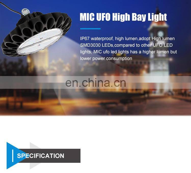 Indoor industrial high brightness 100w UFO LED hibay lights