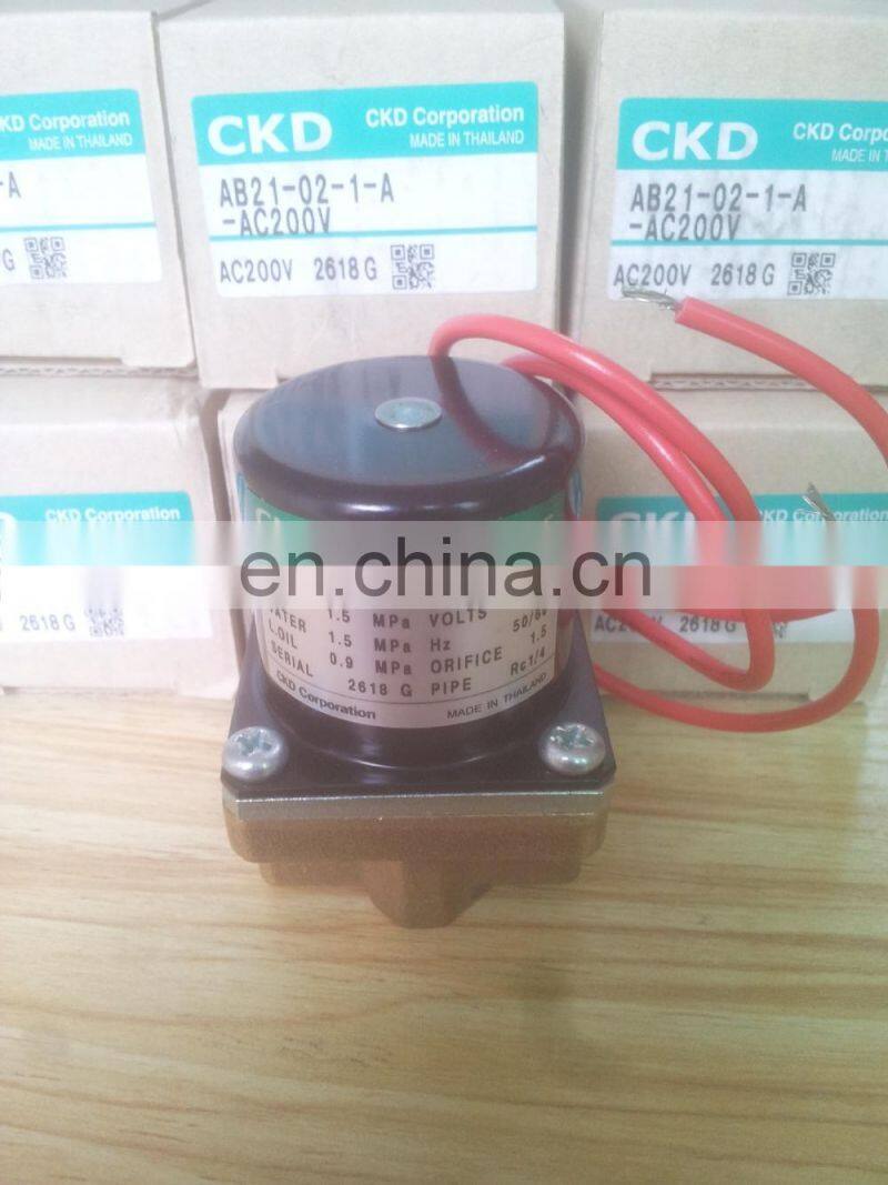 Japan original CKD pneumatic Solenoid valve AB21-02-1-A-AC200V