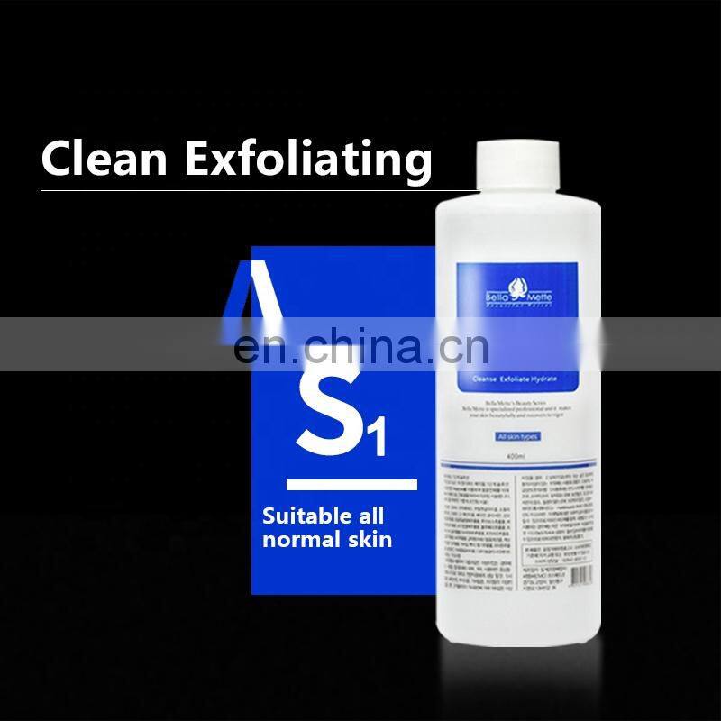 2019 Hot Selling 3 Bottles 400ML Hydra Dermabrasion Machine Small Bubble Solution Cleans And Hydrates Skin