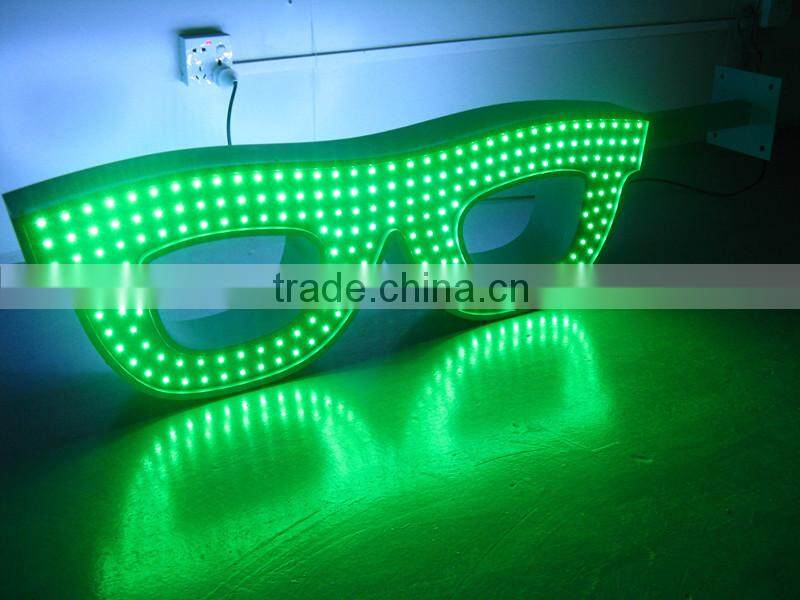 outdoor programmable led electronic signs/glass shop led signate