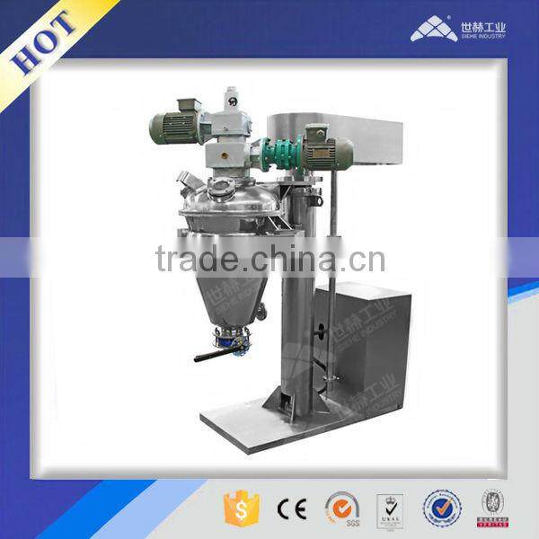 Powder conical twin screw mixer