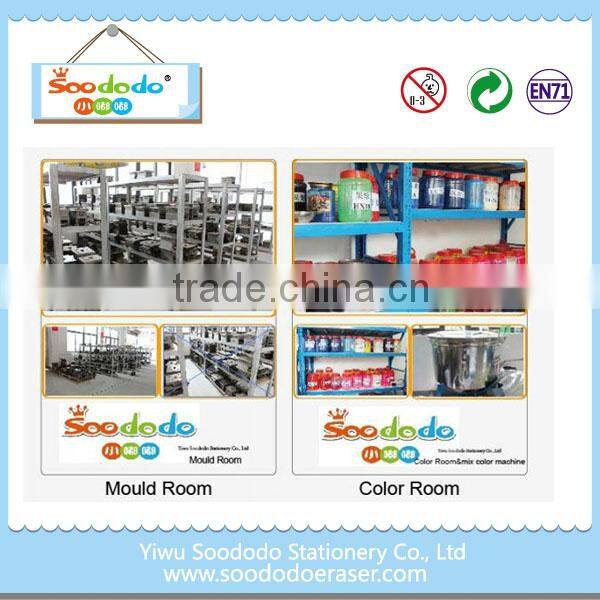 TPR wholesale pencil with flower shaped top eraser