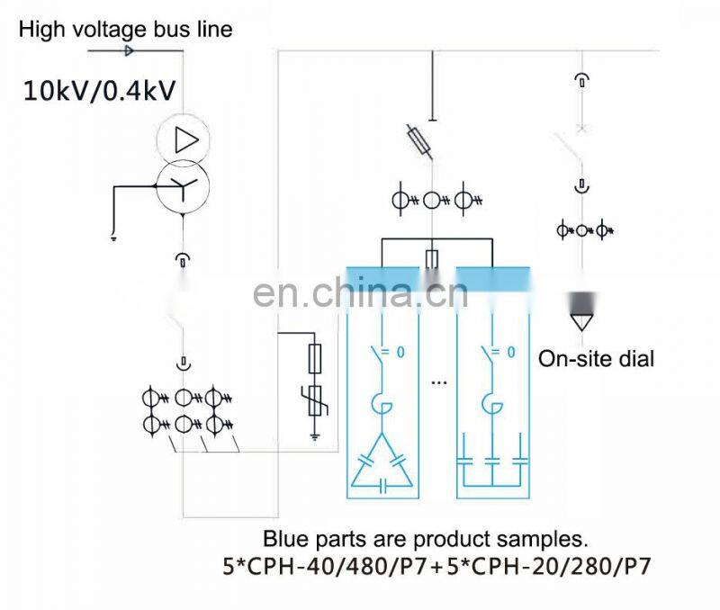 Modbus communication smart resistance capacitor automatic power factor correction equipment
