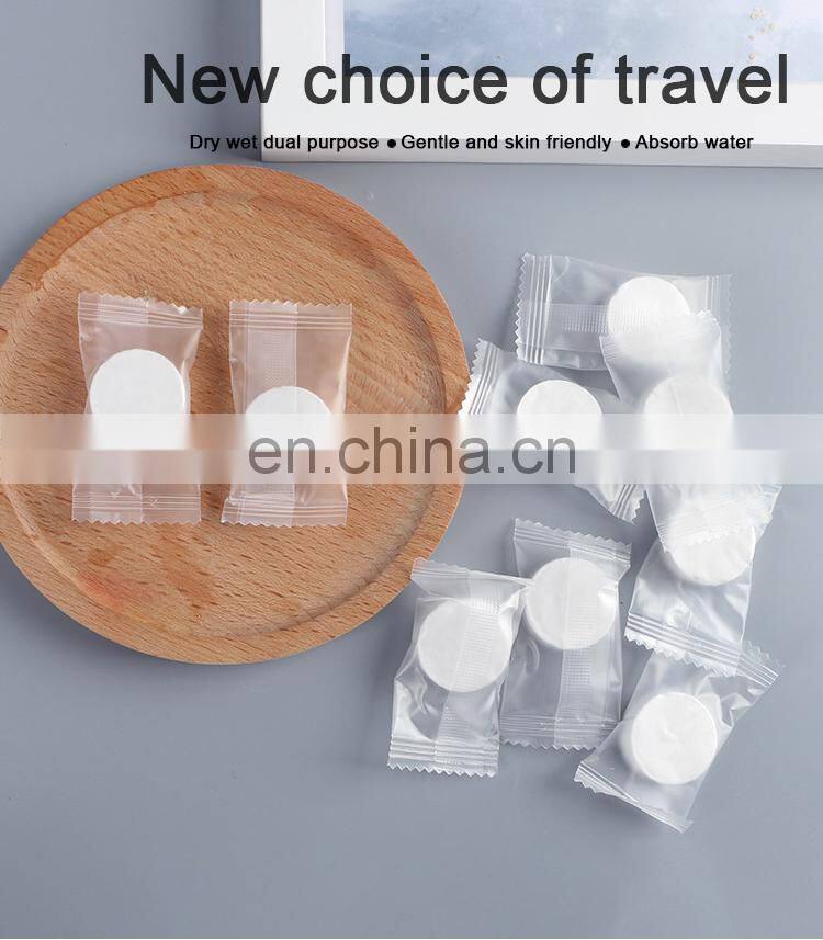 High Quality Coin Tissue Facial Towal Compressed Disposable Nonwoven Cleansing Face Towel Hand Cotton Tacial Towels