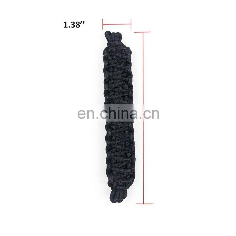 2PCS Black Paracord Door Limiting Straps Limiter Restrictor For Jeep Wrangler CJ YJ TJ JK