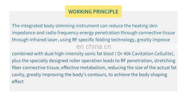 RF Vacuum Cavitation Comprehensive Body Shaping Machine Weight Loss Laser Firming Skin Wrinkles Removal Body Slimming Instrument