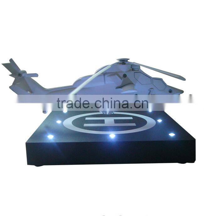 Hot sell magnetic levitating and rotating display aircraft , levitation plane