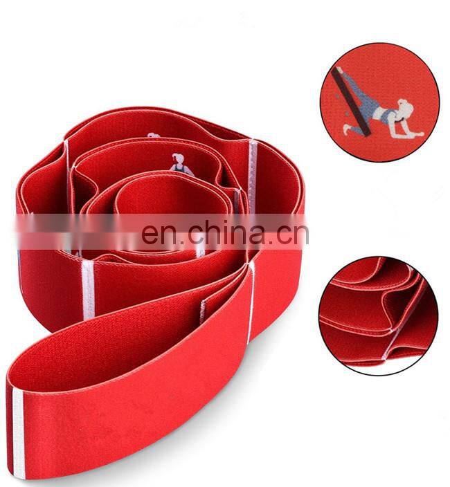 Yoga Elastic Stretching Straps Elastic Band With Loops