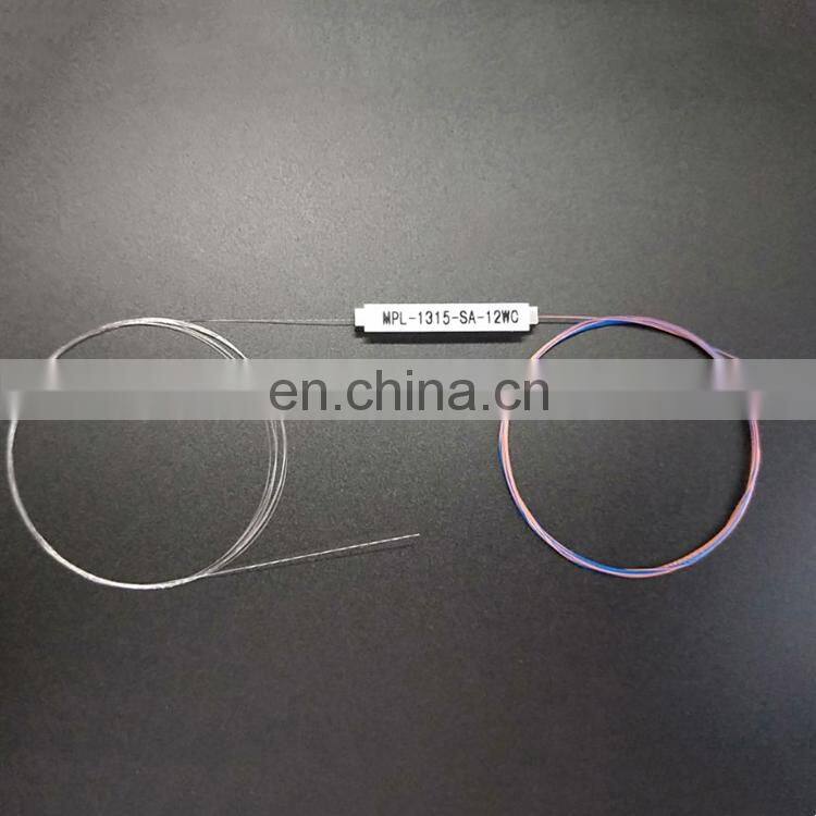 SUNET FTTH Telecom Network 1*8 Unconnectorized Splitter 1M Optical Fiber 250um Bare Type PLC Splitter