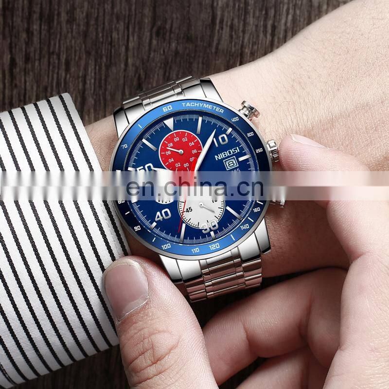 New Arrival NIBOSI Men Watch Top Brand Fashion Watches Relogio Masculino Military Quartz Wrist Watches Hot Clock