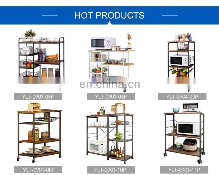 Square Small Mobil Kitchen Trolley Without Handle