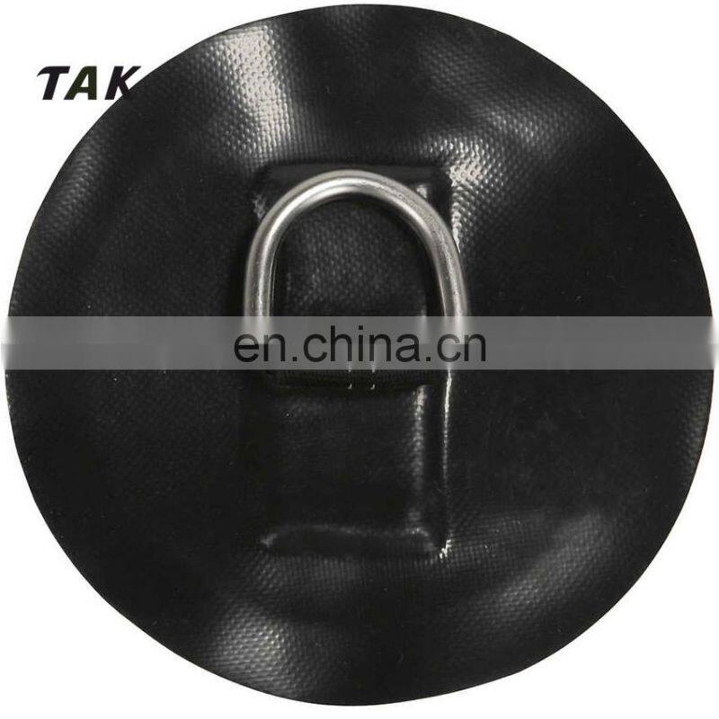 14cm Diameter Stainless Steel D-Ring Replacement Patch PVC for RIB Inflatable Boat