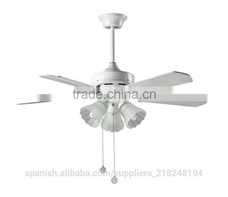 Elegant design decorative ceiling fan with light