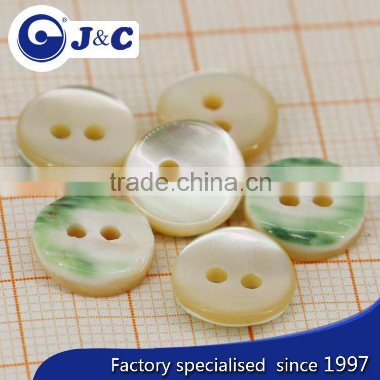 2015 Manufacture white color cat eye shell button