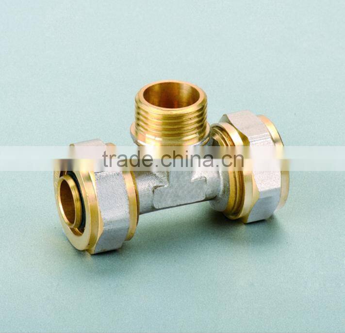 nickel plating brass female elbow with seat for pex-al-pex pipe