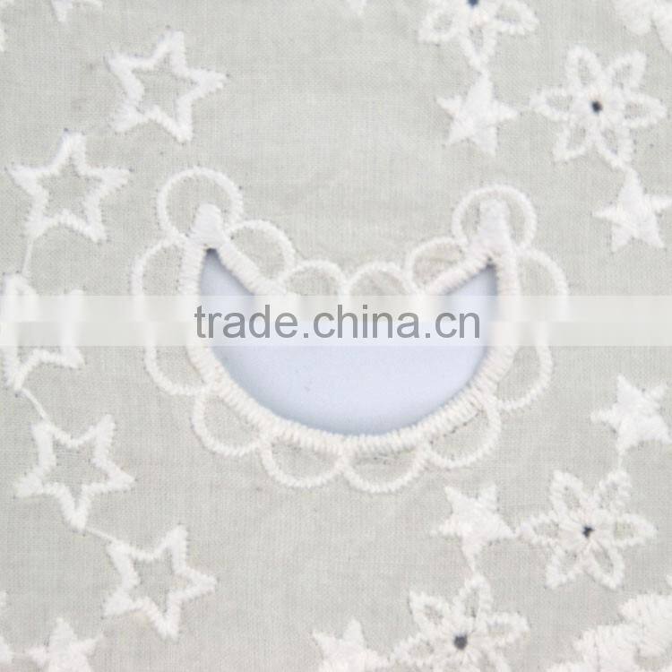 Latest design customized moon and star pattern micro fiber polyester cotton fabric