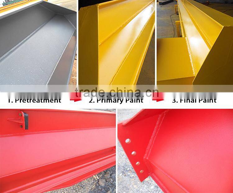 Heavy duty 50ton double girder rail travelling overhead bridge crane with electric components