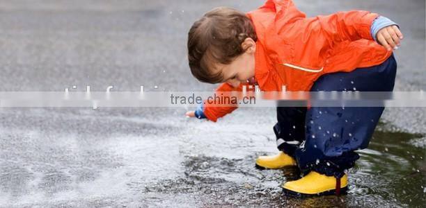 High Quality Kids Rain Pants And Cute PU Raincoat
