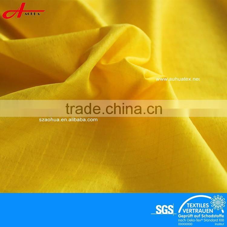 Solid Color Woven Light Weight Small Check Pattern Nylon Stretch Fabric