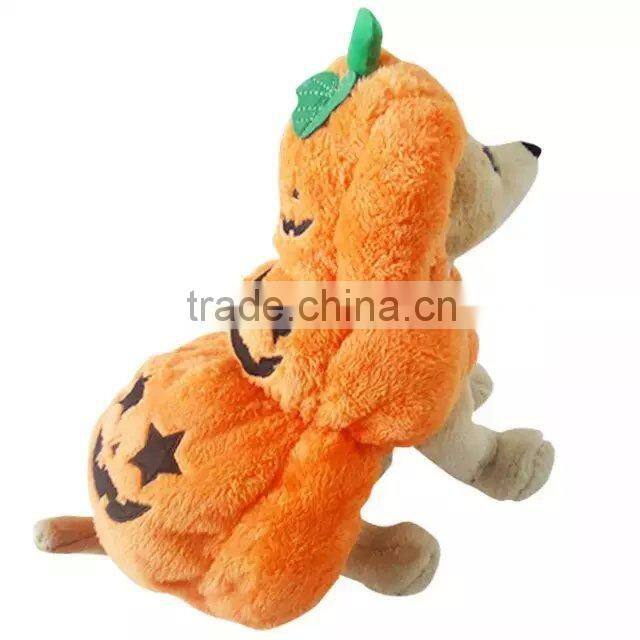 Fall/Winter Clip PP Cotton Layer Knit Cotton Arctic Velvet Stereo Playful Pumpkin Dog Clothes Pet Apparels