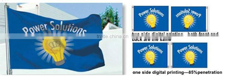 custom promotion flag textile dye sublimation print