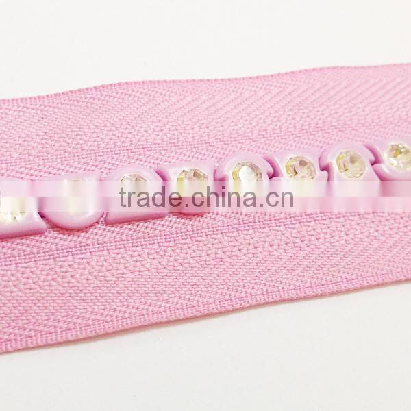 colored rhinestone zipper