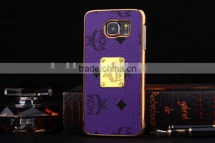 Brand MCM fashion luxury For Samsung S6 PU+PC cell phone case