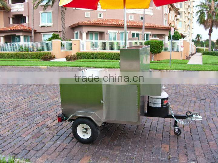 Most popular used mobile hot dog kiosk cart best China hot dog vending trailer