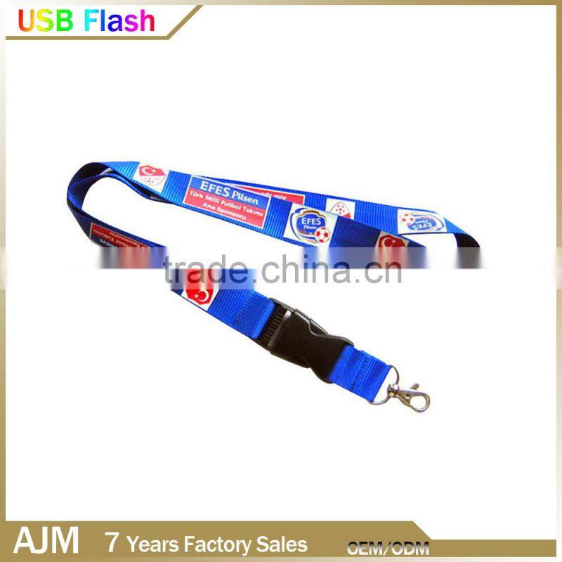 lanyard neck strap usb flash drive wholesale promotional gift 2/4/8g
