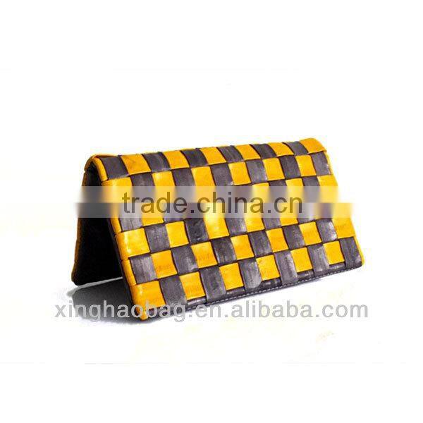 Noble crochet knitting wallet genuine eel skin wallet