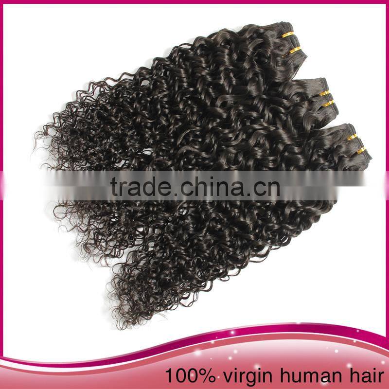 Hot Selling Sew In Human Hair Weave Ombre Hair Pure Brazilian Bouncy Curl Human Hair Weaving Cheap Virgin Brazilian Curly Hair