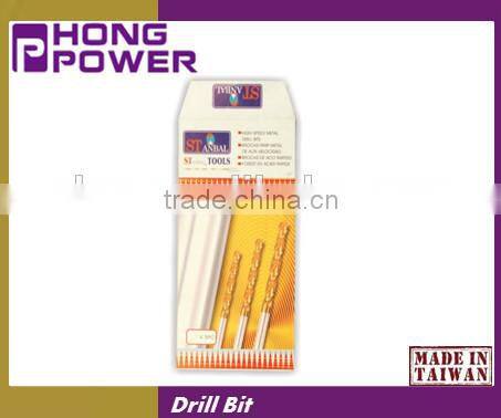 HSS DIN338 M2 good quality Industrial Titanium Straight Shank Drill Bits