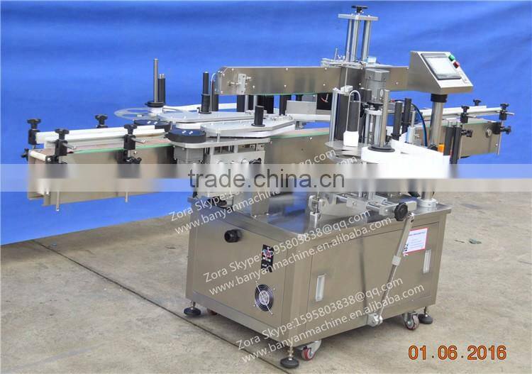 Servo motor Automatic Sticker Paper Double sides PET bottle label machinery