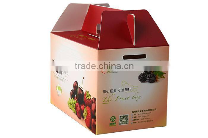 Custom Printed China Supplies Colorful Organic Fruit Boxes